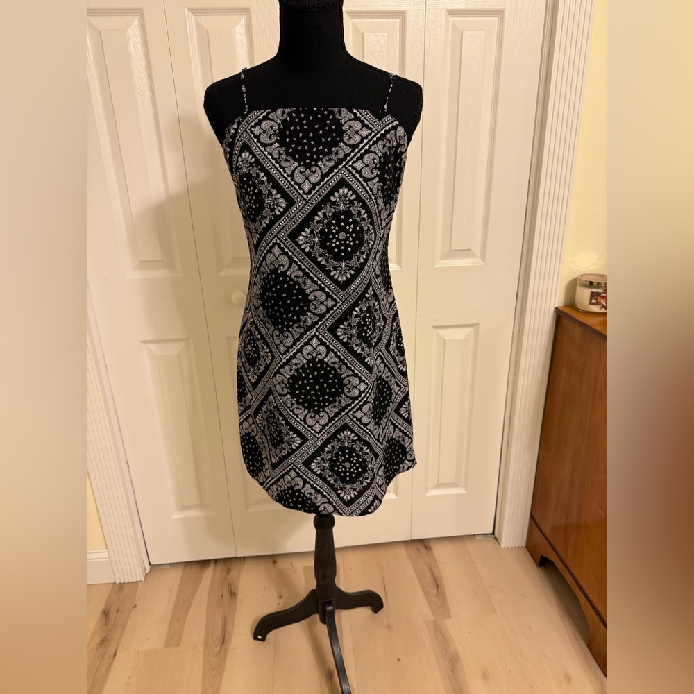 Miami Black and Gray Strapless Dress - Picture 1 of 3